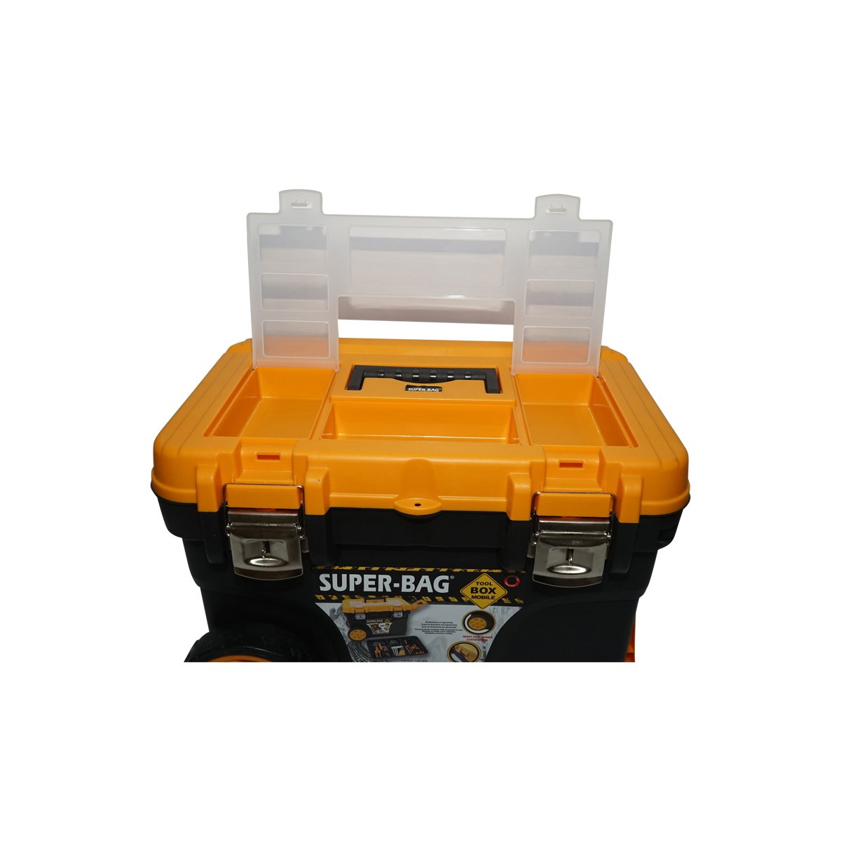 Cutie pentru scule heavy duty cu roti tip troler 652x400x420mm